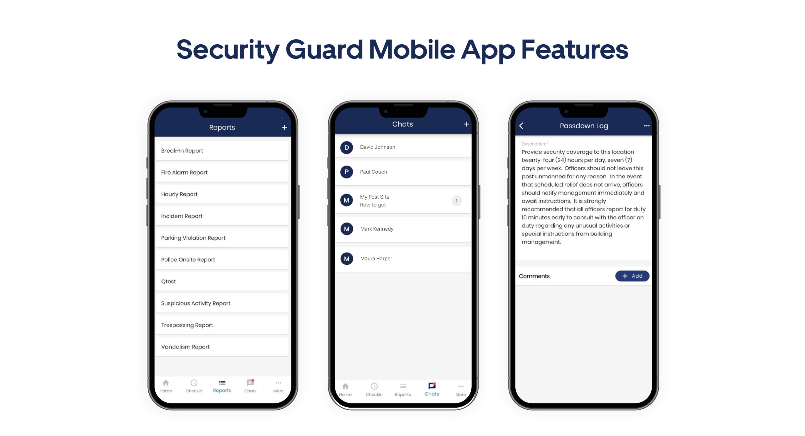 Security Guard App Messenger
