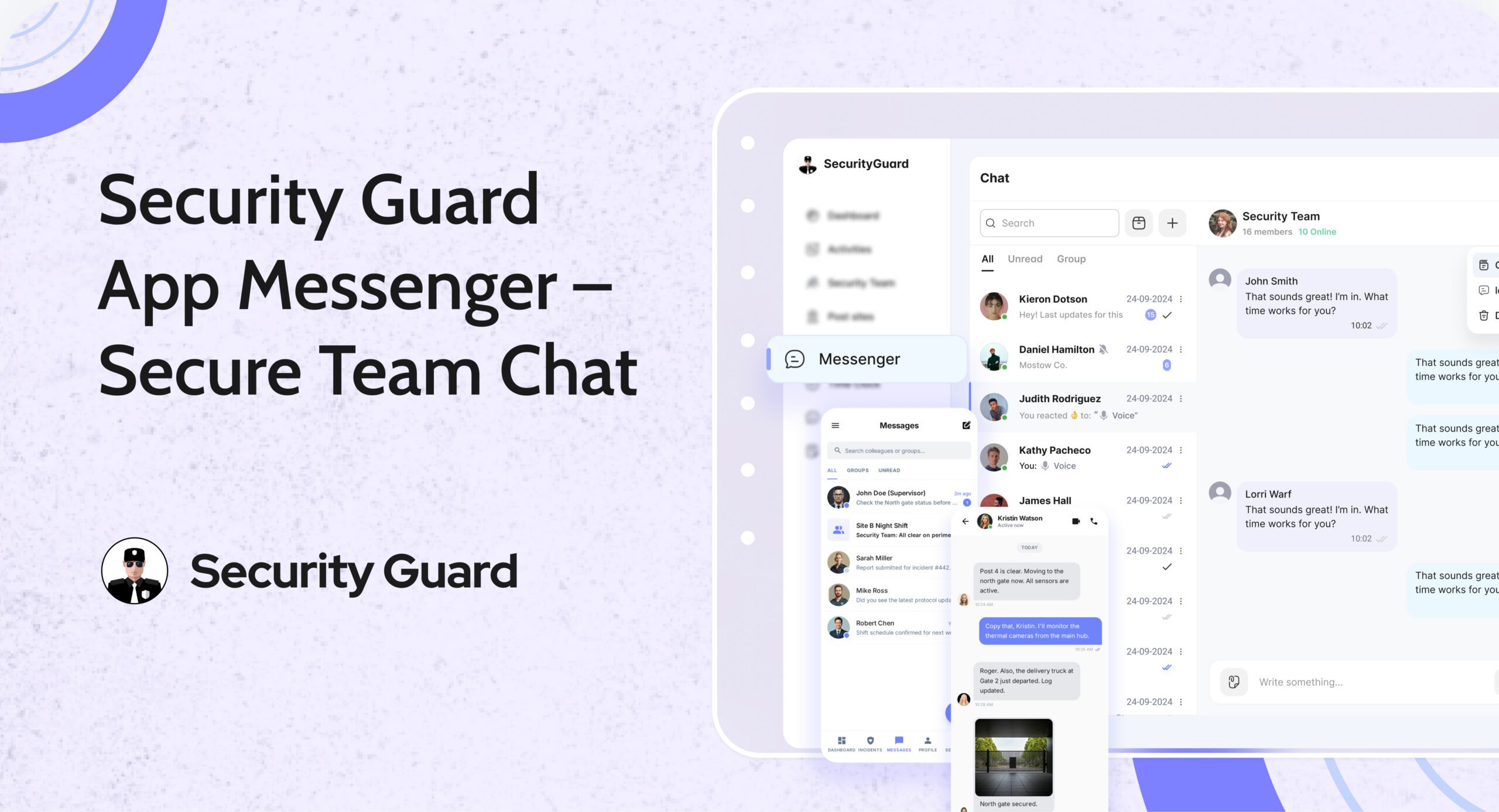 Security Guard Messenger: Instant Security Team Messaging