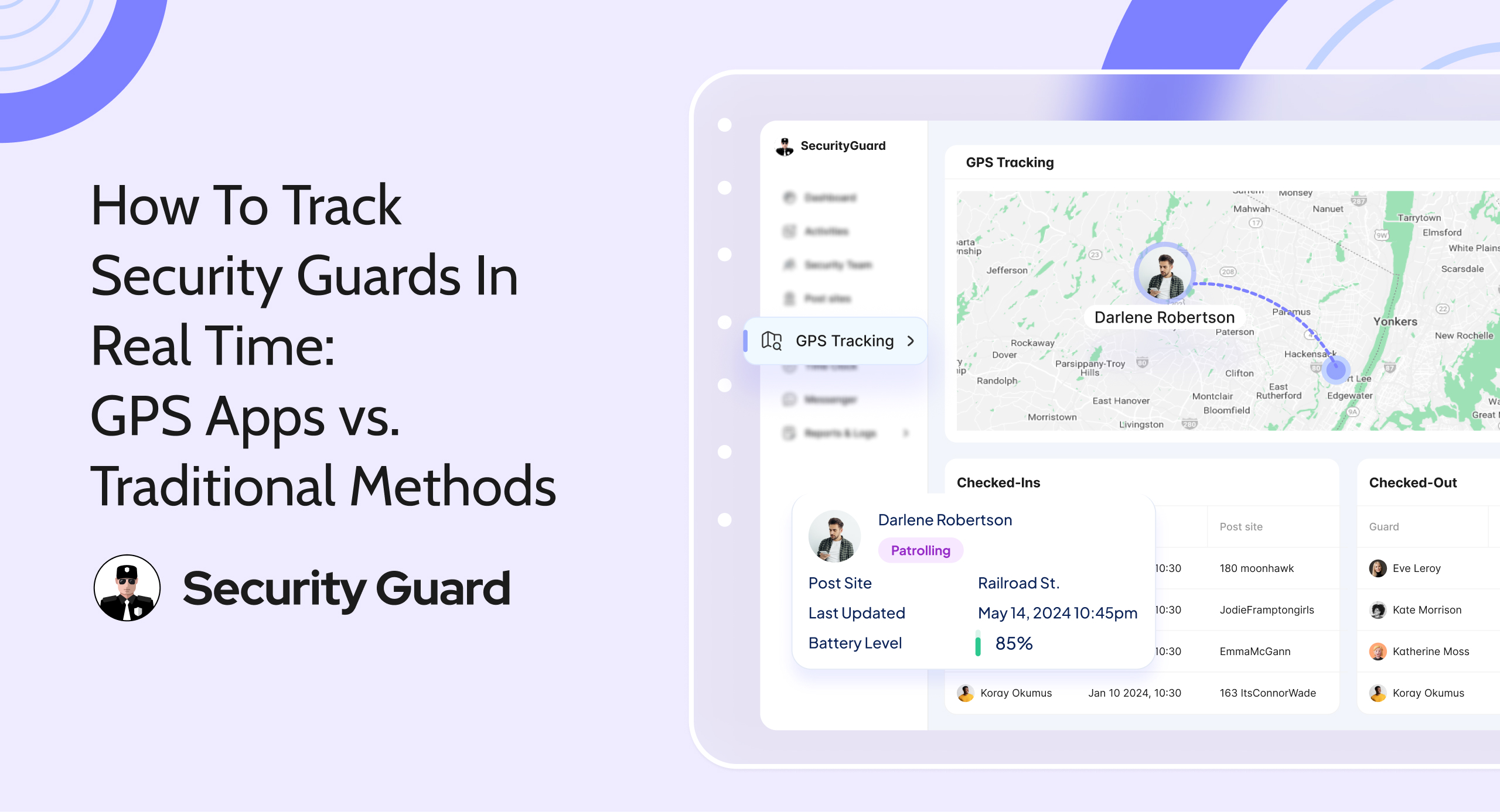 How to Track Security Guards in Real Time | GPS Apps